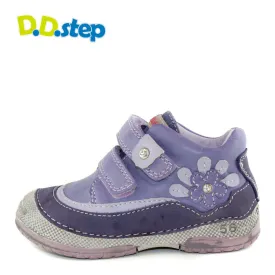 D.D. Step toddler girl shoes violet with flower size US 4-8